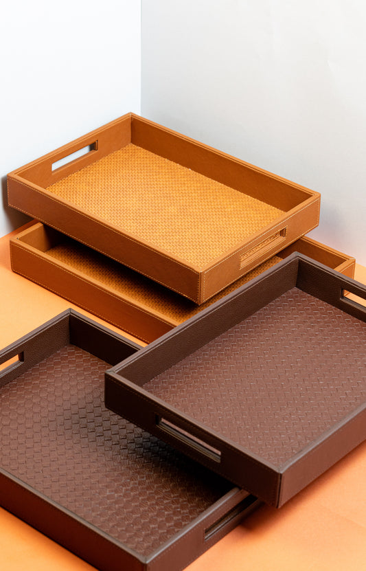 Woven Tray Set